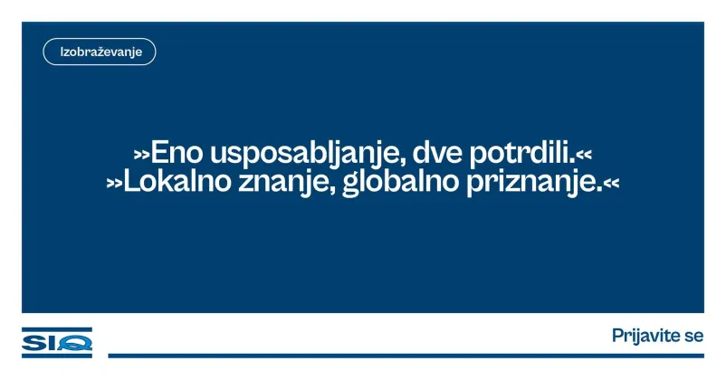 Ocenjevanje skladnosti sistemov vodenja Slovenija