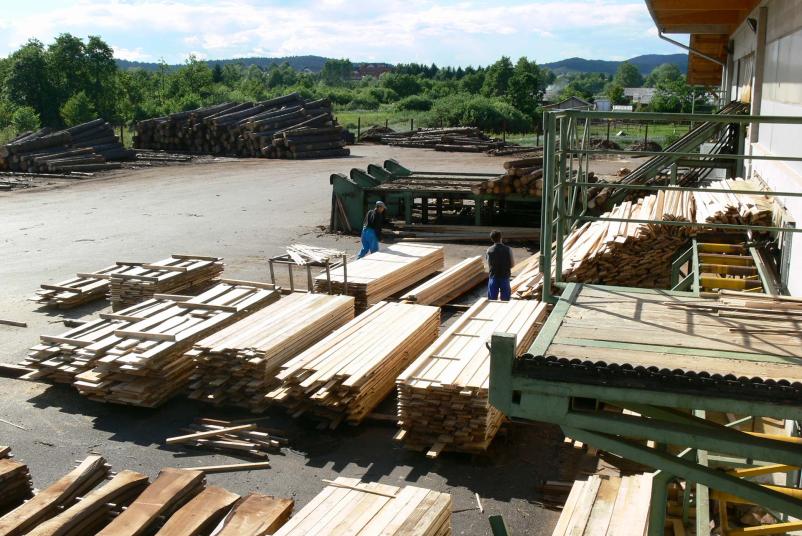 Hardwood and softwood sawn timber