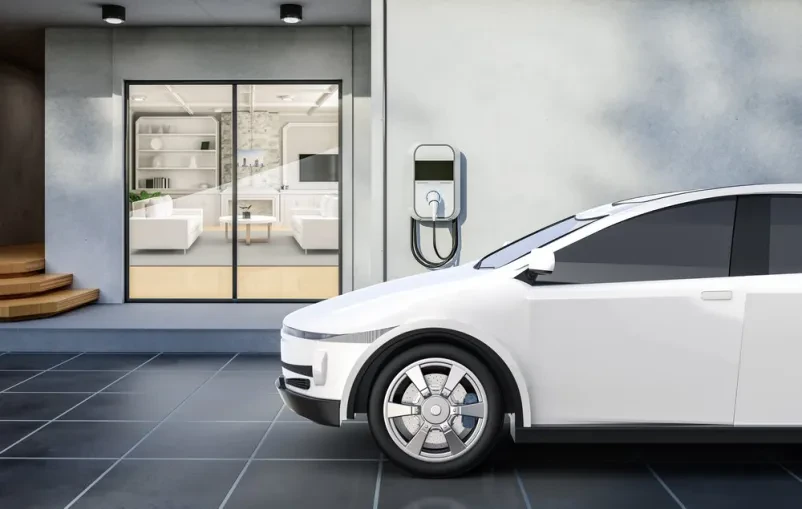 Avtomobil pri električni polnilnici