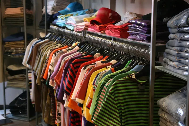 Fashion clothing, accessories and souvenirs in the centre of Izola