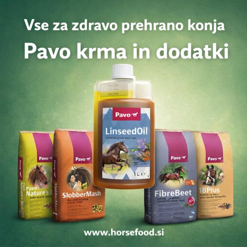 Vrhunska krma za konje PAVO Slovenija