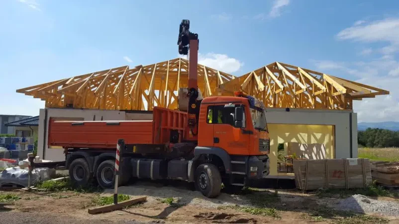 Transport materiala za gradbišča Koroška