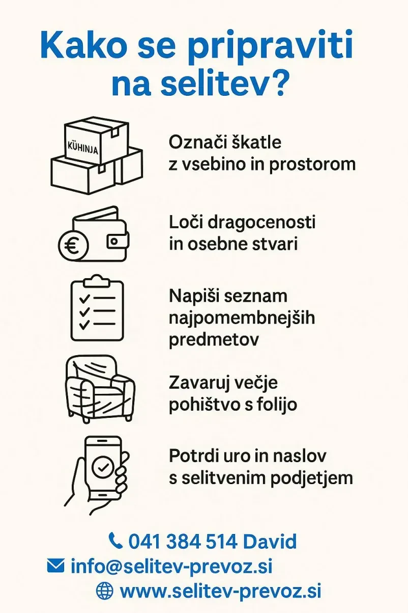Selitveni servis Ljubljana, Osrednja Slovenija