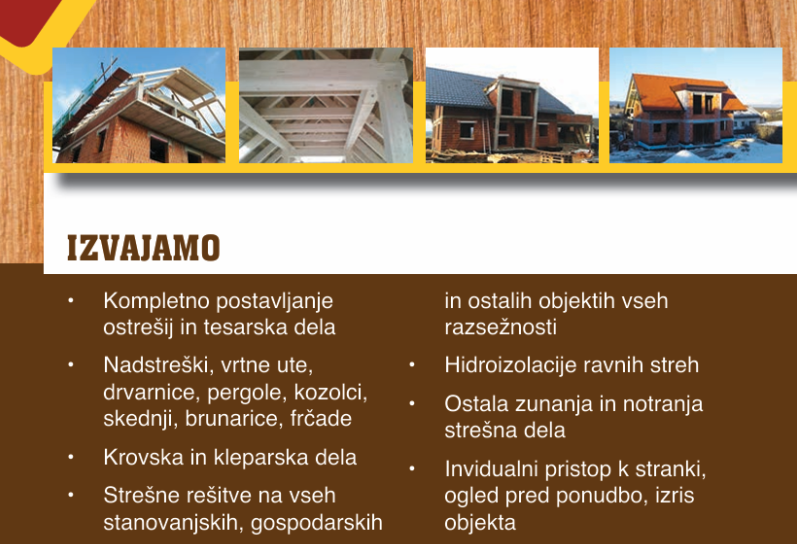 Lesene konstrukcije in hiše Slovenija