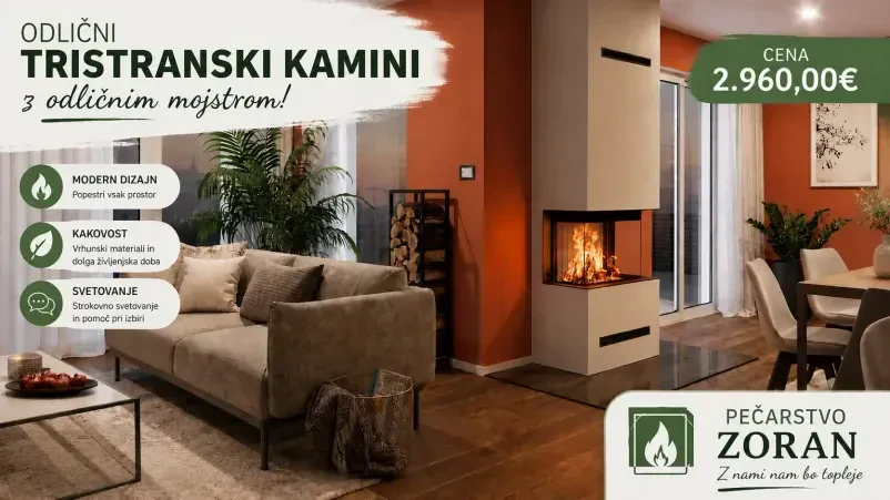 Kvalitetni kamini, prodaja in montaža po celi Sloveniji