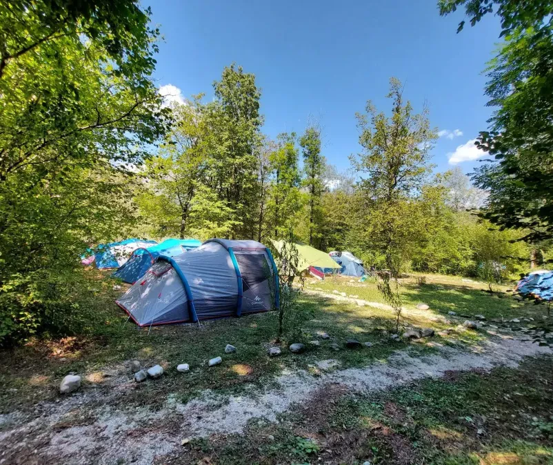 Camping holidays on the Nadiža River in Kobarid, Slovenia