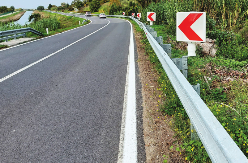 Pasivni varni stebrički, znak za motoriste Žalec