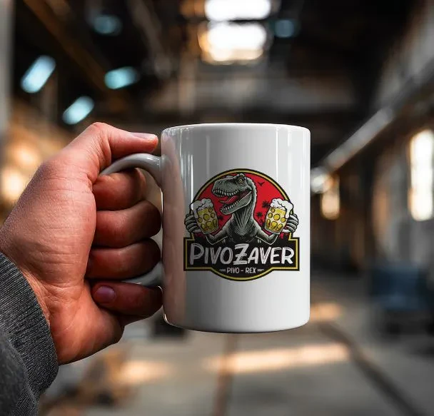 Potiskane skodelice z različnimi motivi so pripravljene za osebno uporabo, darilo ali posebno priložnost.