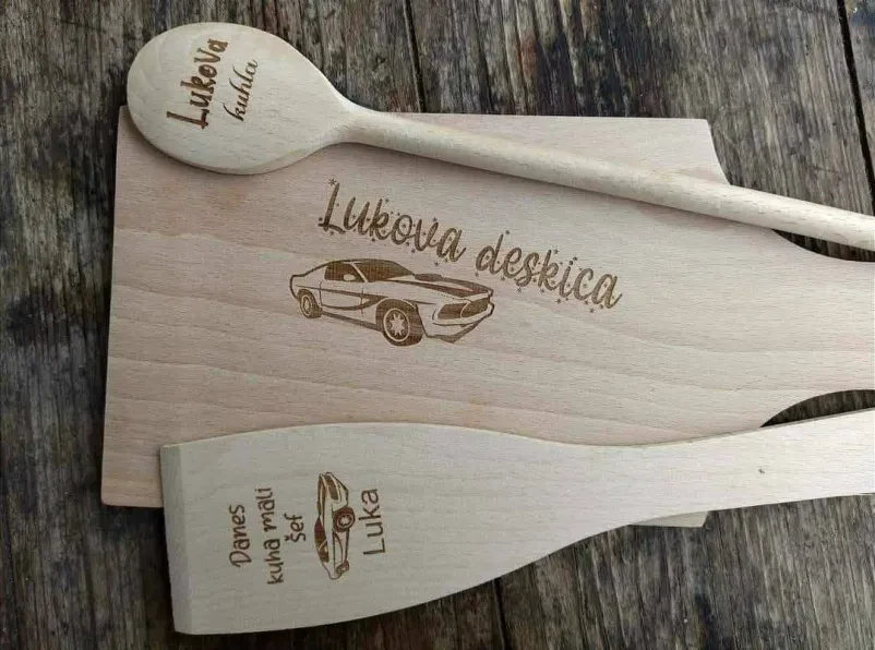 Lesena tablica Čas za kavo Lesena deska z napisom