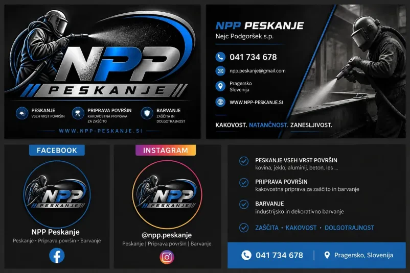 Delavec pri peskanju kovinskih konstrukcij Celovit seznam storitev, ki jih opravlja podjetje NPP Peskanje.
