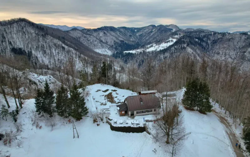 Koča na Hleviški planini