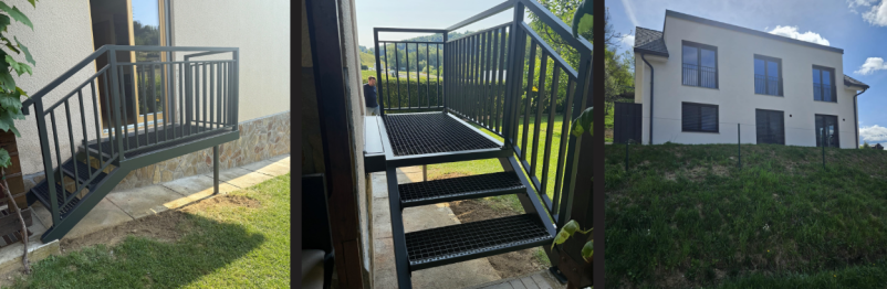 Prašno barvane inox ograje