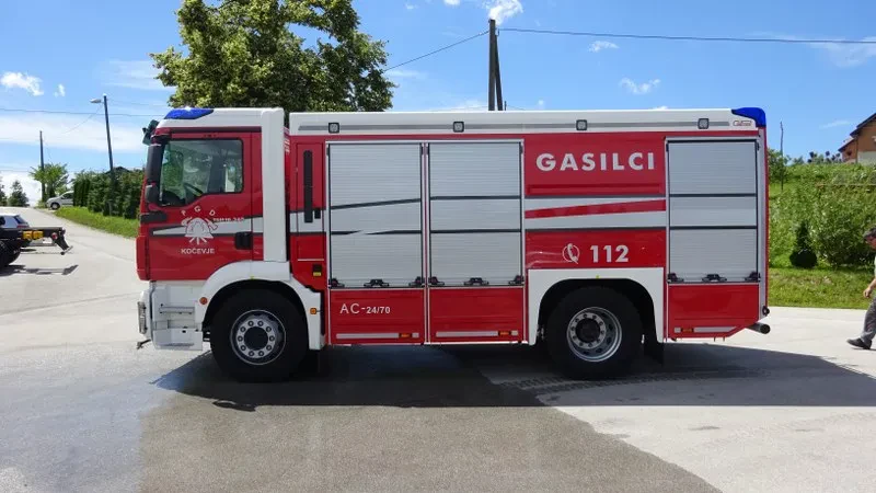 Opremljeno gasilsko vozilo Slovenija