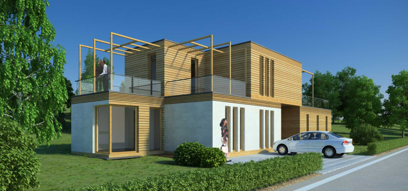 Projektna dokumentacija za izdelavo lesene modularne hiše Slovenija