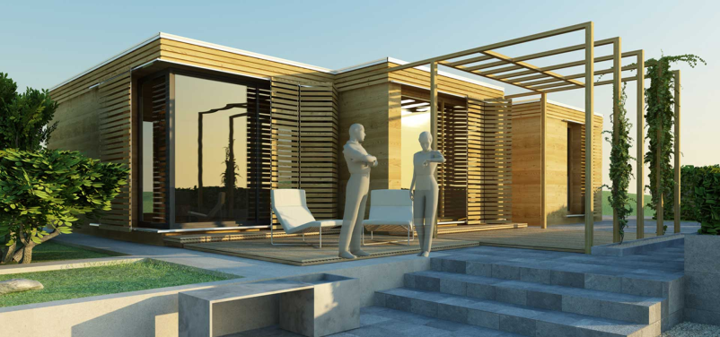 Izdelava projektov lesenih modularnih hiš Slovenija