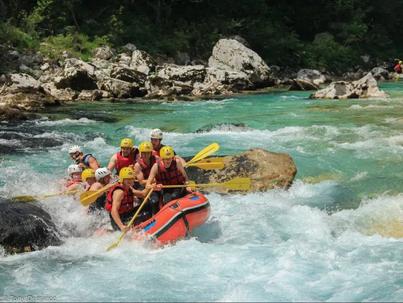 Paragliding, kayaking Kobarid