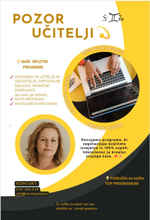 Programi za izobraževanje pedagoškega kadra