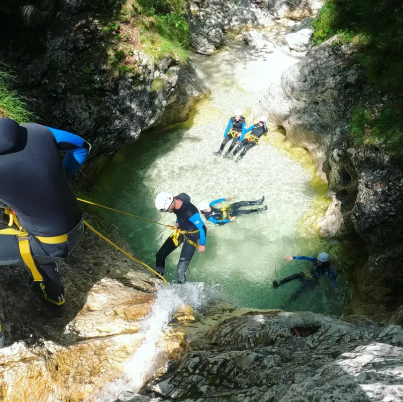 Canyoning, soteskanje in rafting na Soči, Bovec