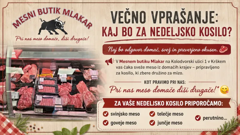 Sveže goveje meso v Krškem
