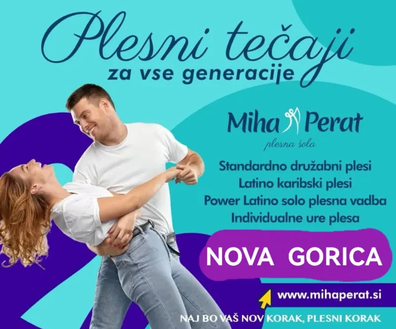 Plesni tečaji klasičnih plesov Nova Gorica in okolica