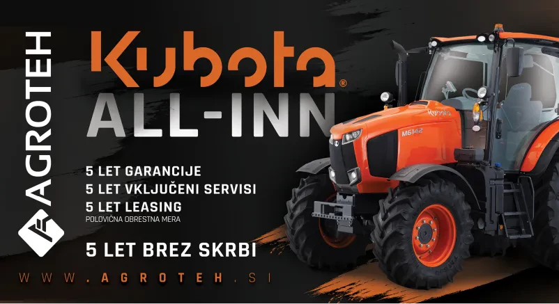 Traktorji znamke Kubota Slovenija