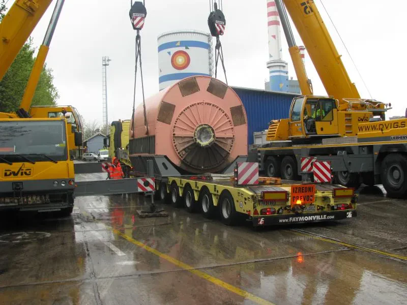 Heavy load lifting and machinery relocation in Slovenia