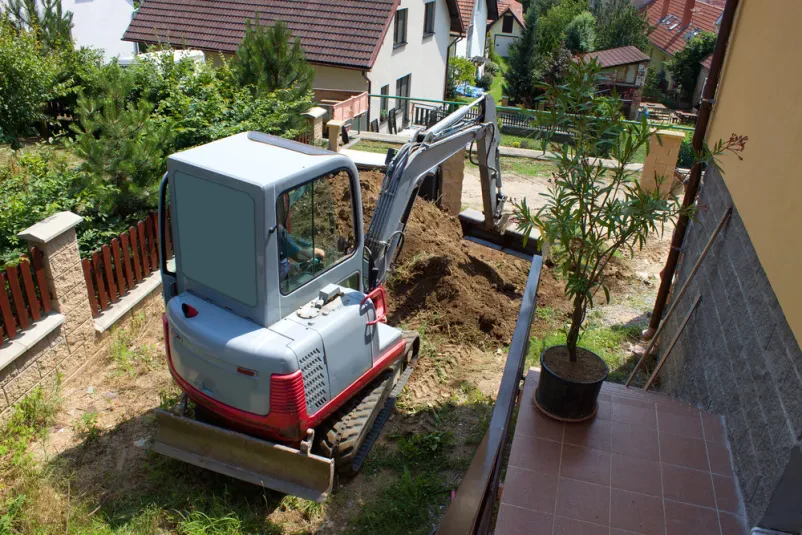 Izkopi za gradnjo Bela krajina