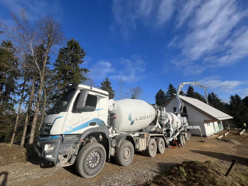 Transport gradbenega materiala Notranjska, Slovenija