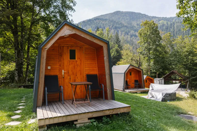 Glamping in wooden huts Bled