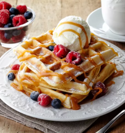 Baking waffles at events Slovenia