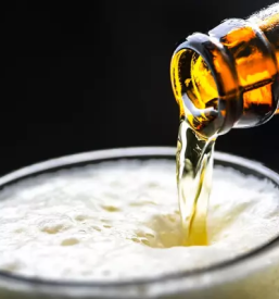 Beer and toast ljubljana old town