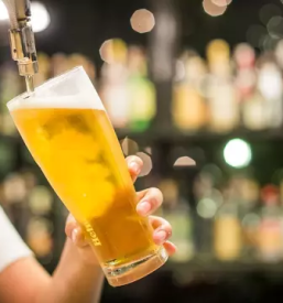 Beer and toast ljubljana old town