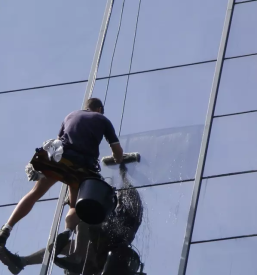 Ciscenje stekel na visini pomurje