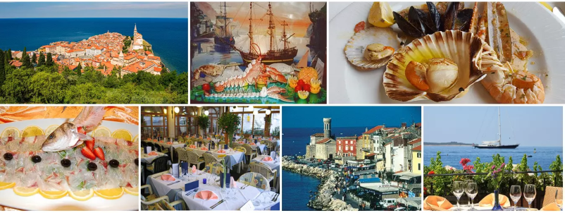 Besuchen Sie Ein gutes Restaurant in Piran