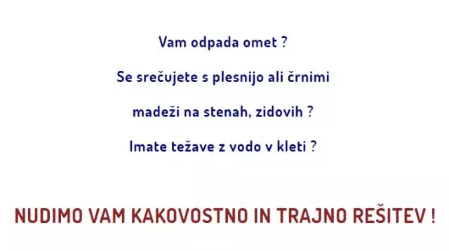 Hidroizolacije pri adaptaciji objektov v Sloveniji