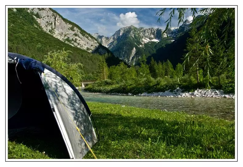 Kamp Lepena, Soča 