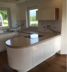 Notranja oprema iz kerrock corian in hi macs kompozitnih materialov slovenija