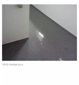 Polaganje talnih oblog tekoce gume