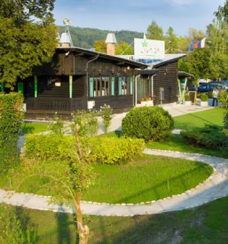 Restaurant on the river ljubljanica