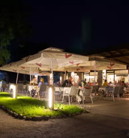 Restaurant on the river ljubljanica