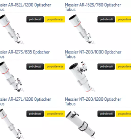 Nakup teleskopa Ljubljana