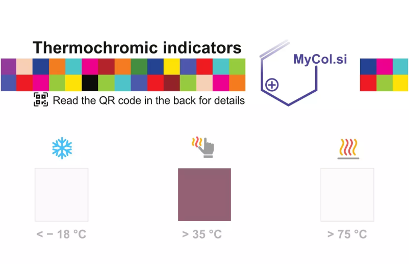 Temperaturno občutljivi barvni indikatorji Slovenija