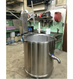 dobi troplascni profesionalni inox kotli z mesalom za kuhanje in pecenje