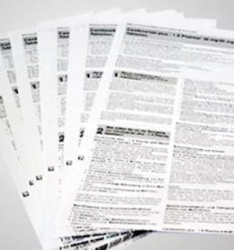 Ugoden tisk knjig in brošur