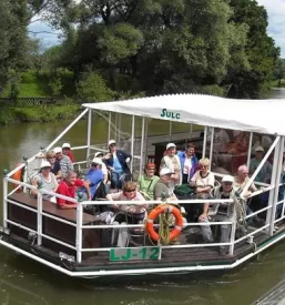 Piknik na ladjici na Ljubljanici