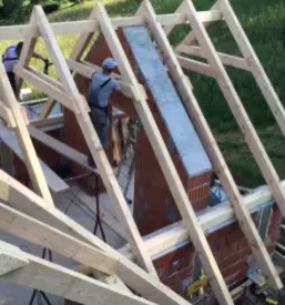 Popravilo uničene strehe Štajerska