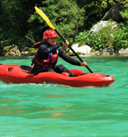 Kajak auf Soča