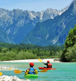 Kayak sul fiume soca