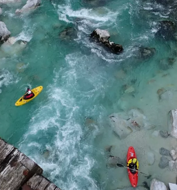 Kayaking on Soča