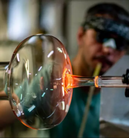 Produzione soffiatura e molatura dei tubi in vetro borosilicato
